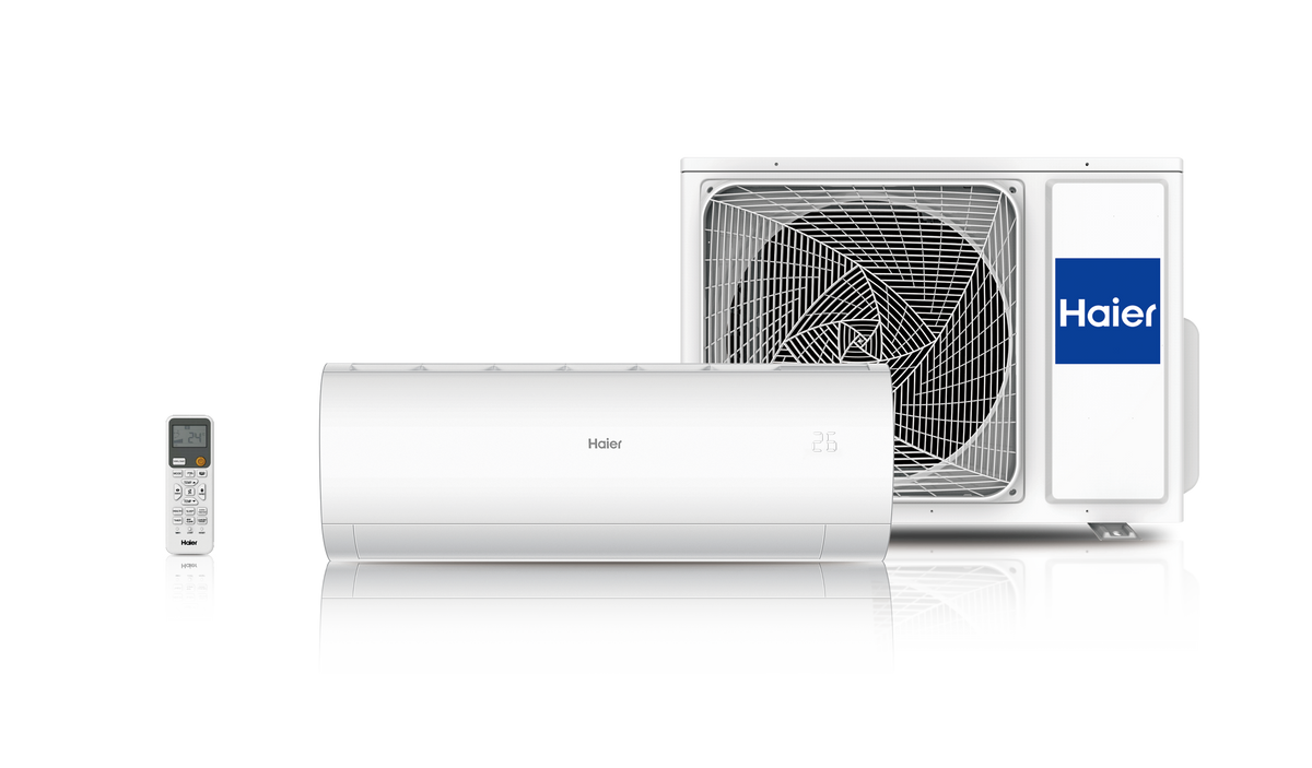Haier Pearl Premium indoor unit, outdoor unit and remote