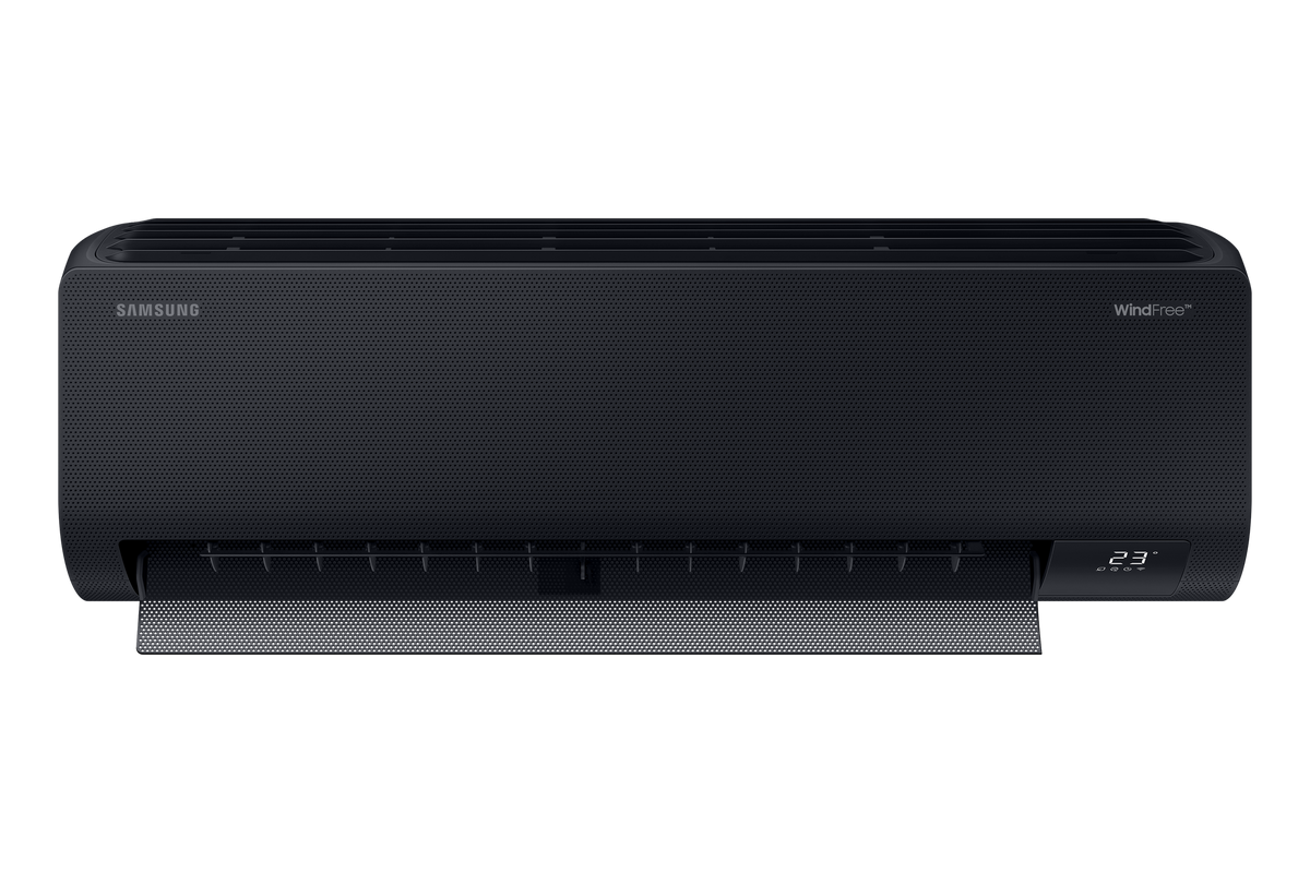 Samsung WindFree Avant wall unit (pictured in black; multi split units supplied in white)