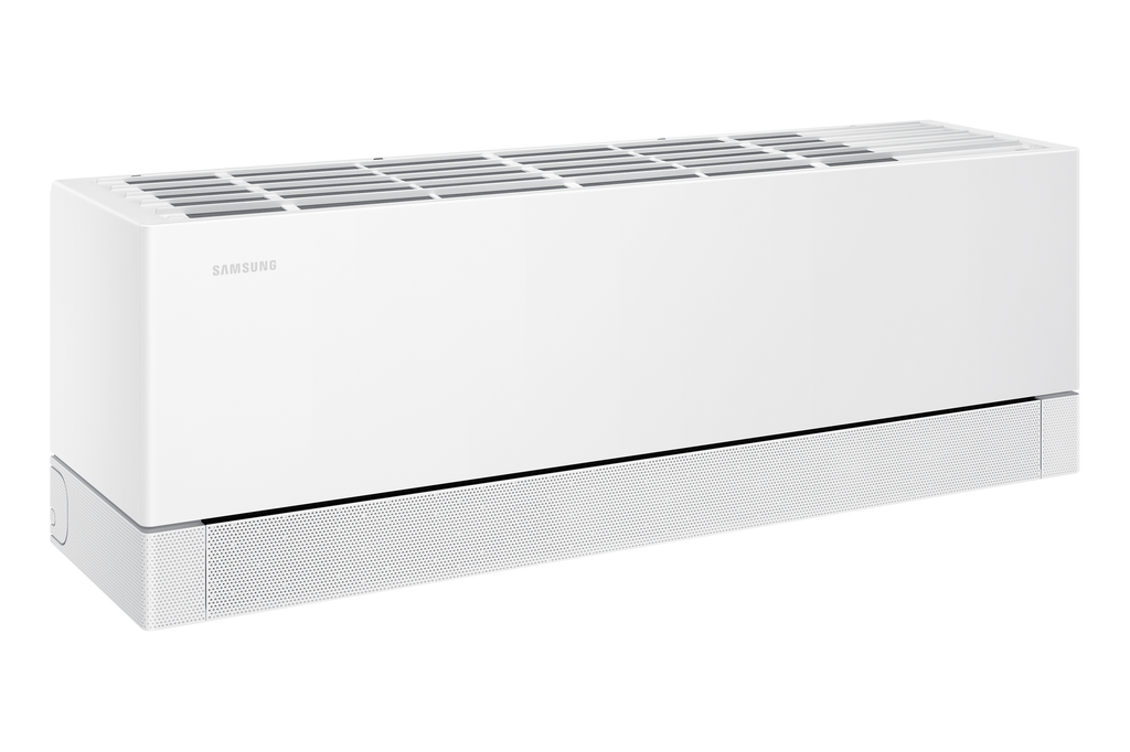 Samsung WindFree Premiere+ indoor unit, angled view